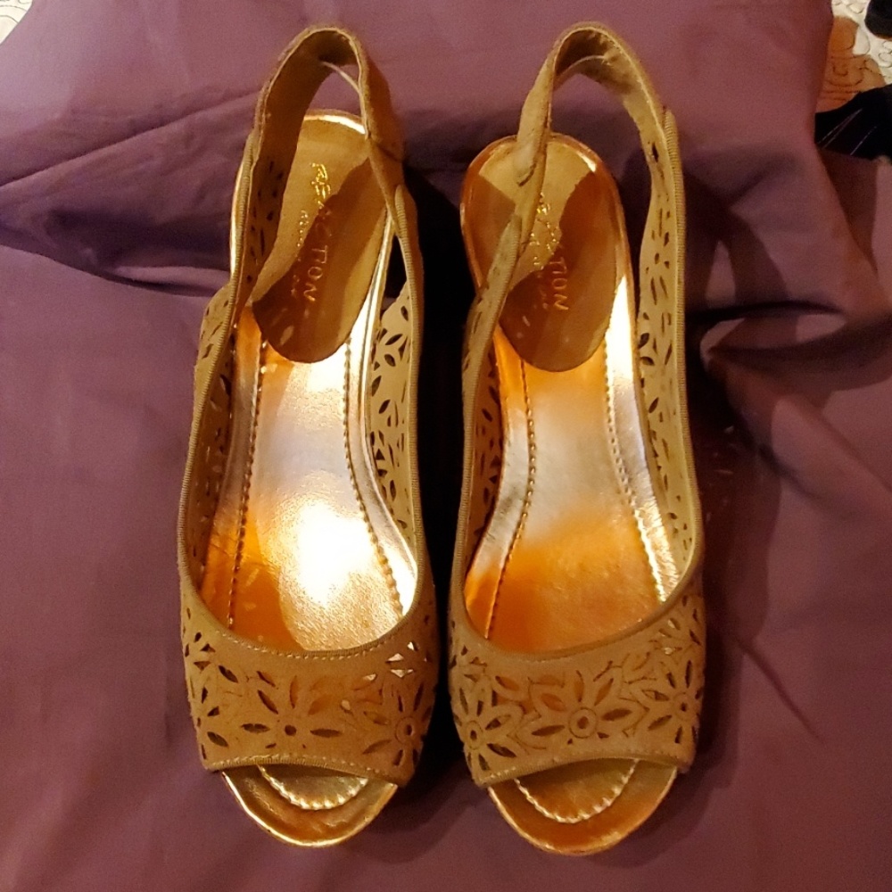 Soley Roller 2 Sling Back Cork Wedge Sandals